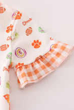 Load image into Gallery viewer, Clemson football baby girl romper
