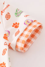 Load image into Gallery viewer, Clemson football baby boy romper
