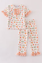 Load image into Gallery viewer, Clemson football baby girl pajamas set
