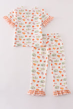 Load image into Gallery viewer, Clemson football baby girl pajamas set
