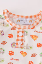 Load image into Gallery viewer, Clemson football baby boy pajamas set
