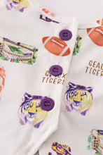 Load image into Gallery viewer, Purple geaux tiger baby girl set
