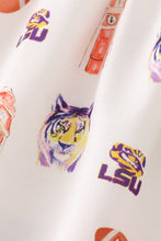 Load image into Gallery viewer, Purple geaux tiger girl set
