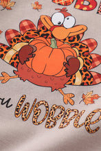 Load image into Gallery viewer, Thanksgiving turkey GOBBLE boy top
