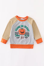 Load image into Gallery viewer, Halloween pumpkin boy top
