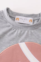 Load image into Gallery viewer, Grey football applique boy top
