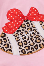 Load image into Gallery viewer, Pink leopard football applique girl set
