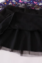 Load image into Gallery viewer, Black halloween ghost tutu dress
