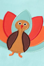 Load image into Gallery viewer, Green turkey applique boy set
