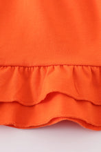 Load image into Gallery viewer, Orange ruffle girl dress
