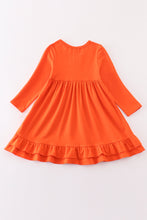 Load image into Gallery viewer, Orange ruffle girl dress
