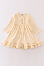 Load image into Gallery viewer, Cream ruffle girl dress
