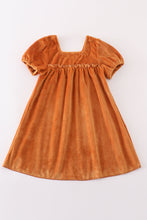 Load image into Gallery viewer, Caramel velvet mom&amp;me dress
