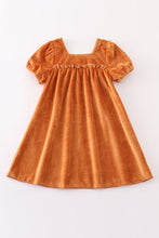 Load image into Gallery viewer, Caramel velvet mom&amp;me dress
