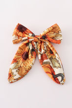 Load image into Gallery viewer, Pumpkin print hair sailor bow
