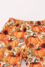 Load image into Gallery viewer, Beige velvet pumpkin girl ruffle pants set
