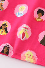 Load image into Gallery viewer, Pink barbie print dress
