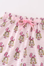 Load image into Gallery viewer, Pink stripe character mom pajamas pants
