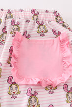 Load image into Gallery viewer, Pink stripe character mom pajamas pants
