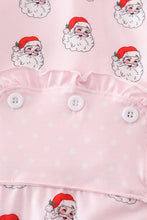 Load image into Gallery viewer, Pink christmas santa claus zipper girl romper
