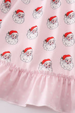 Load image into Gallery viewer, Pink christmas santa claus girl pajama gown
