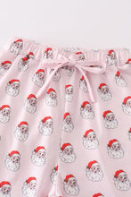 Load image into Gallery viewer, Pink christmas santa claus mom pajamas pants
