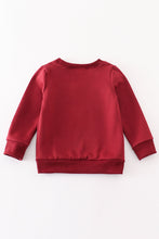 Load image into Gallery viewer, Maroon thankful fleece mom&amp;me sweatshirt
