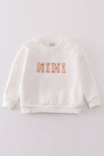 Load image into Gallery viewer, White MAMA&amp;MINI applique fleece mom&amp;me sweatshirt
