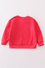 Load image into Gallery viewer, Red MAMA&amp;MINI applique fleece mom&amp;me sweatshirt
