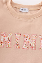 Load image into Gallery viewer, Khaki MAMA&amp;MINI applique fleece mom&amp;me sweatshirt
