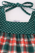 Load image into Gallery viewer, Forest merry christmas plaid girl set
