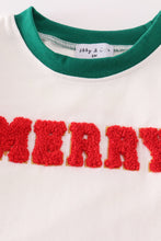 Load image into Gallery viewer, Red merry christmas french knot bubble
