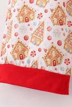 Load image into Gallery viewer, Christmas gingerbread house print women pajamas pants
