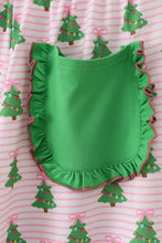 Load image into Gallery viewer, Green christmas tree print ruffle mom pajamas pants
