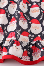 Load image into Gallery viewer, Christmas santa ruffle dress
