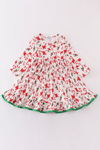 Load image into Gallery viewer, Christmas candy cane ruffle dress
