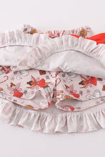 Load image into Gallery viewer, Red nutcracker girl skirt set
