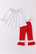 Load image into Gallery viewer, White christmas holly bishop girl set
