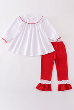 Load image into Gallery viewer, White christmas holly bishop girl set
