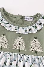 Load image into Gallery viewer, Sage christmas tree embroidery girl set
