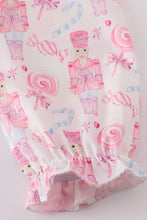 Load image into Gallery viewer, Pink nutcracker print girl ruffle gown
