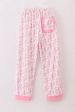 Load image into Gallery viewer, Pink nutcracker print women pajamas pants
