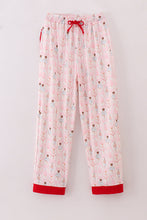 Load image into Gallery viewer, Red nutcracker print women pajamas pants
