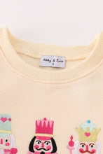 Load image into Gallery viewer, Yellow nutcracker embroidery mom&amp;me fleece sweatshirt
