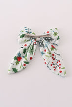 Load image into Gallery viewer, Christmas print girl hair sailor bow
