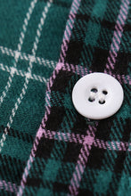 Load image into Gallery viewer, Green plaid boy button down shirt
