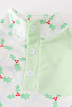 Load image into Gallery viewer, Green christmas holly boy jogger set
