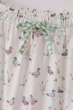 Load image into Gallery viewer, Sage duck print men pajamas pants
