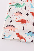 Load image into Gallery viewer, Navy dinosaur print boy set
