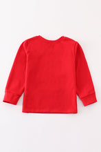 Load image into Gallery viewer, Red boots applique boy top
